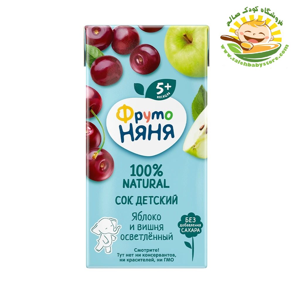 آب سیب و آلبالو شفاف فروتونیا FrutoNyanya
