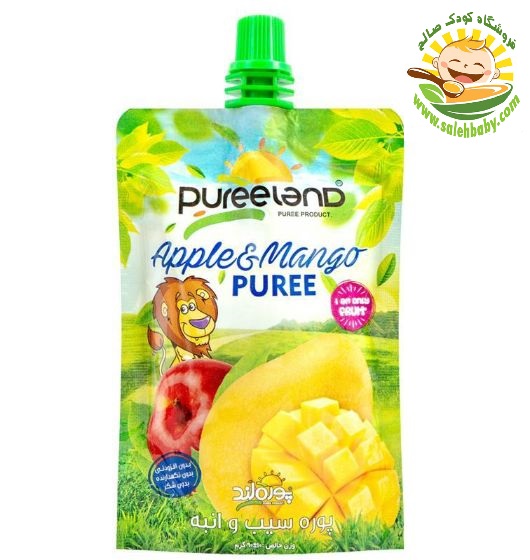 پوره ساندیسی سیب و انبه پوره لند Pureeland