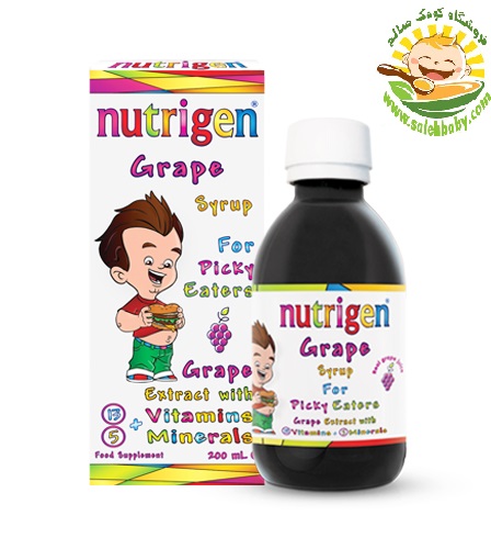 شربت مولتی ویتامین و اشتها آور نوتریژن Nutrigen Ozum حاوی عصاره انگور