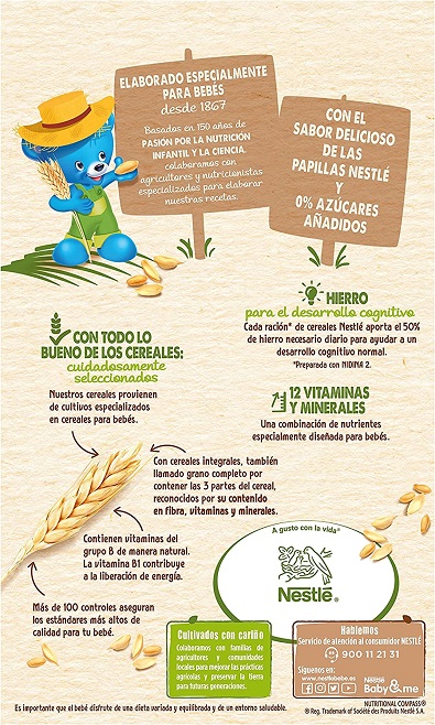 Nestlé papilla 8 cereales y galleta maría 600g